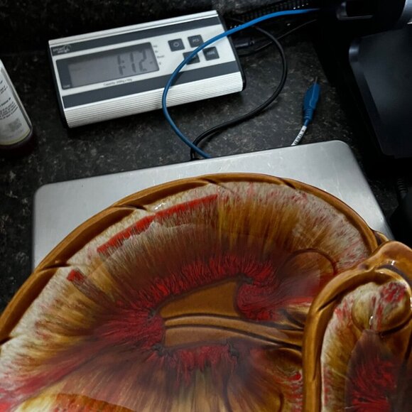 Vintage Maurice Of Calif USA Leaf-Shaped Ceramic Dish - Picture 10 of 11